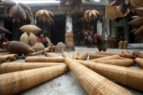 传统鱼陷阱编织——越南北部三角洲的独特传统手工艺 ảnh 2