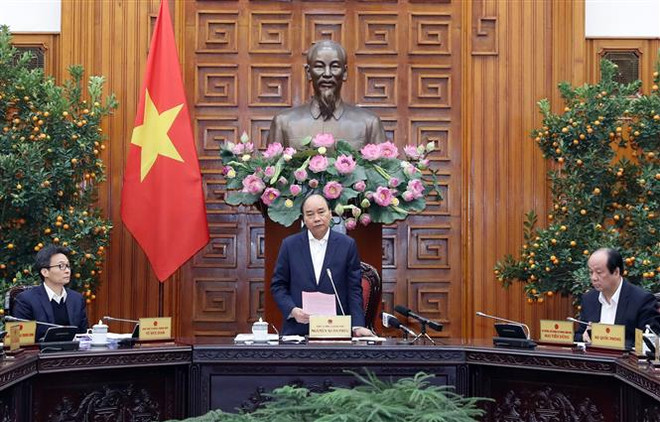 阮春福总理主持会议,指导新型冠状病毒感染的肺炎疫情防控工作 ảnh 1 阮春福总理主持会议,指导新型冠状病毒感染的肺炎疫情防控工作 ảnh 1