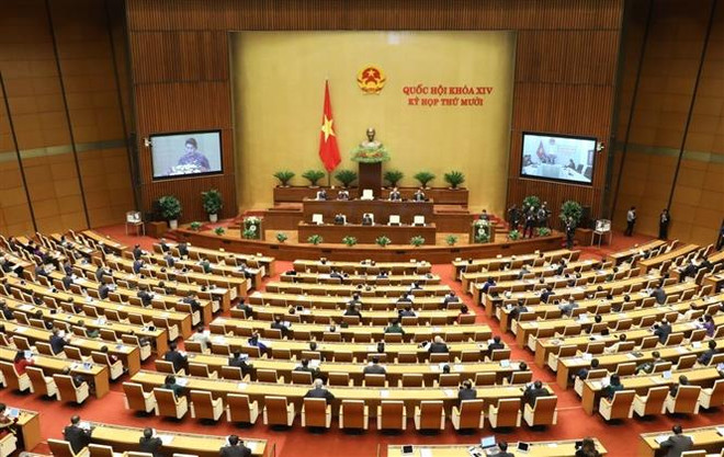 越南第十四届国会第十次会议新闻公报(第一号) ảnh 1 越南第十四届国会第十次会议新闻公报(第一号) ảnh 1