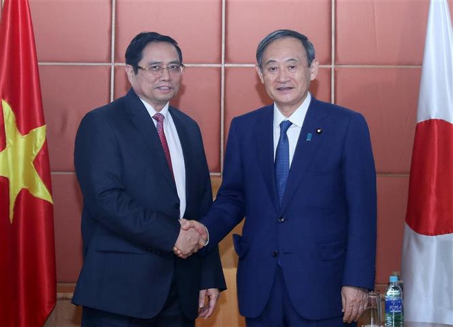 越共中央组织部部长、越日友好议员小组组长会见日本首相菅义伟 ảnh 1 越共中央组织部部长、越日友好议员小组组长会见日本首相菅义伟 ảnh 1