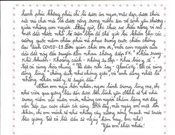 越南女学生在第50届国际少年书信写作比赛中获得三等奖 ảnh 1 越南女学生在第50届国际少年书信写作比赛中获得三等奖 ảnh 1