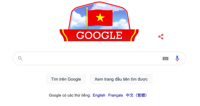 谷歌“换新衣”庆祝越南国庆76周年 ảnh 1 谷歌“换新衣”庆祝越南国庆76周年 ảnh 1
