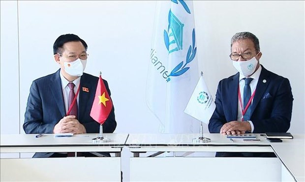 越南国会主席王廷惠会见各国议会联盟大会主席 ảnh 1 越南国会主席王廷惠会见各国议会联盟大会主席 ảnh 1