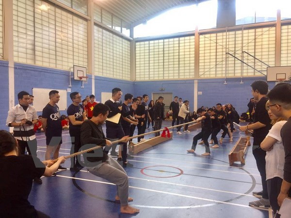 在英越南留学生体育活动热闹非凡 ảnh 1