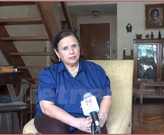 阿根廷和智利左派妇女代表团参观战争遗迹博物馆 ảnh 1