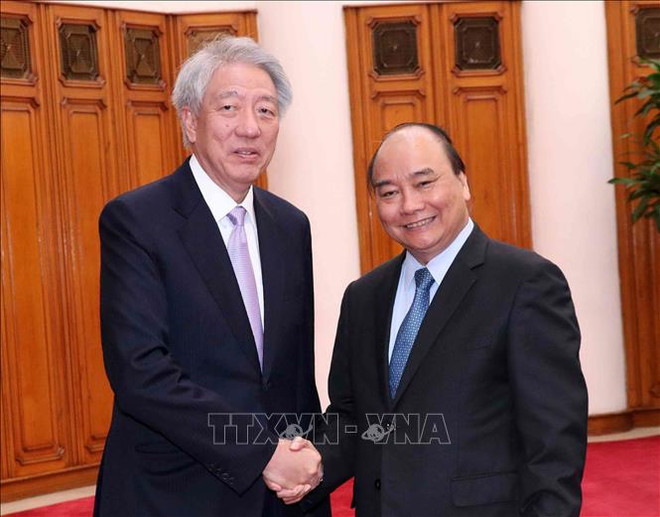 政府总理阮春福会见新加坡副总理张志贤 ảnh 1 政府总理阮春福会见新加坡副总理张志贤 ảnh 1