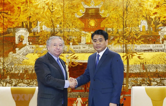 国际汽车联合会主席:河内承办FI锦标赛有助于提高越南地位 ảnh 1 国际汽车联合会主席:河内承办FI锦标赛有助于提高越南地位 ảnh 1