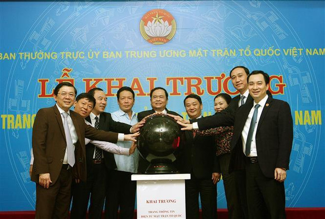 越南祖国阵线网站新版开通仪式在河内举行 ảnh 1 越南祖国阵线网站新版开通仪式在河内举行 ảnh 1