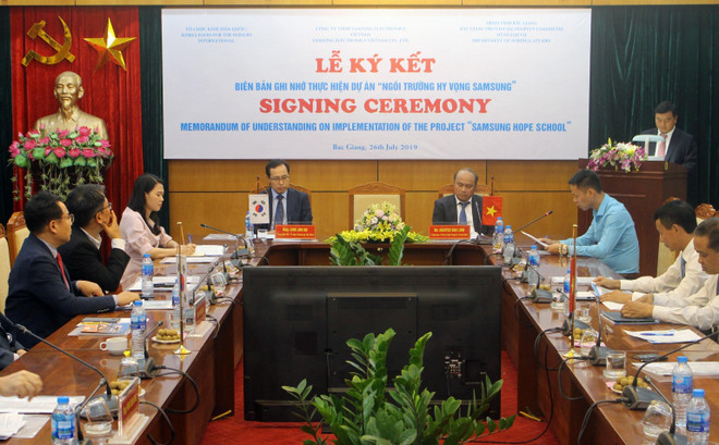 三星希望学校项目在北江省开展 ảnh 1 三星希望学校项目在北江省开展 ảnh 1