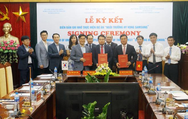 三星希望学校项目在北江省开展 ảnh 2 三星希望学校项目在北江省开展 ảnh 2