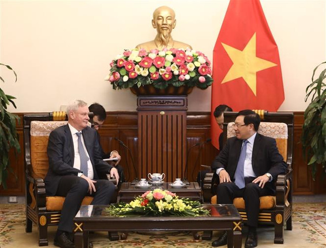 政府副总理、外交部长范平明会见俄罗斯外交部第一副部长弗拉基米尔•季托夫 ảnh 1 政府副总理、外交部长范平明会见俄罗斯外交部第一副部长弗拉基米尔•季托夫 ảnh 1