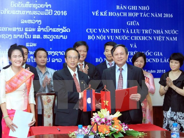 越老加强档案领域合作 ảnh 1