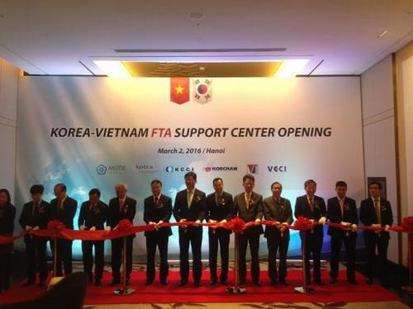 越韩自贸协定经济合作支援中心正式落成 ảnh 1 越韩自贸协定经济合作支援中心正式落成 ảnh 1