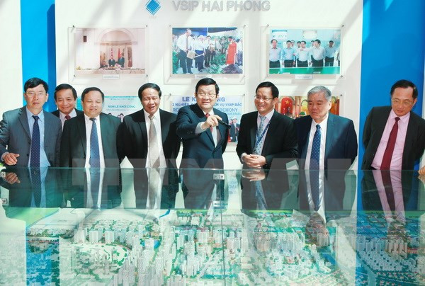 越南国家主席张晋创赴海防市调研 ảnh 1