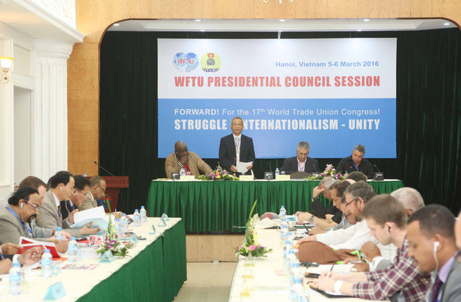 世界工联主席团理事会会议支持越南维护东海主权 ảnh 1