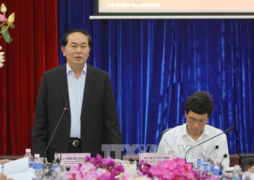 陈大光大将:西原地区要采取配套措施 做好防旱抗旱工作 ảnh 1 陈大光大将:西原地区要采取配套措施 做好防旱抗旱工作 ảnh 1