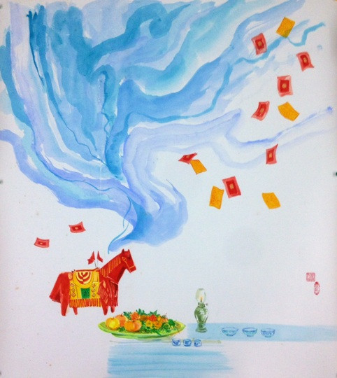 五色组第五次画展特色作品汇聚 ảnh 1