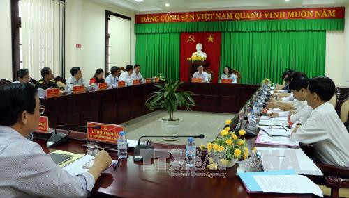 越共中央政治局工作代表团莅临朔庄省调研 ảnh 1 越共中央政治局工作代表团莅临朔庄省调研 ảnh 1