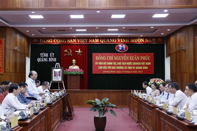 越南国家主席阮春福:广平省发挥自身独特优势 推动全省向前发展 ảnh 1 越南国家主席阮春福:广平省发挥自身独特优势 推动全省向前发展 ảnh 1