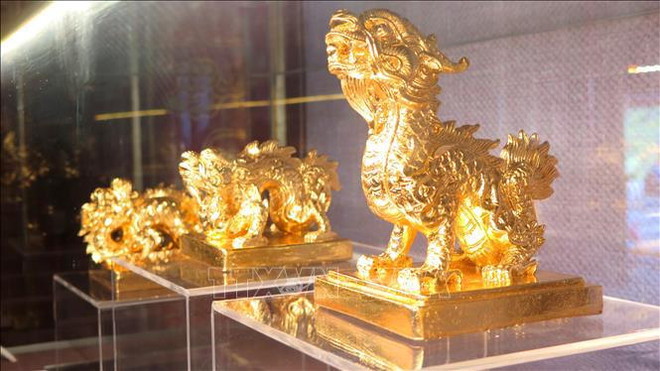 阮朝32个金印版本在承天顺化省展示 ảnh 2 阮朝32个金印版本在承天顺化省展示 ảnh 2