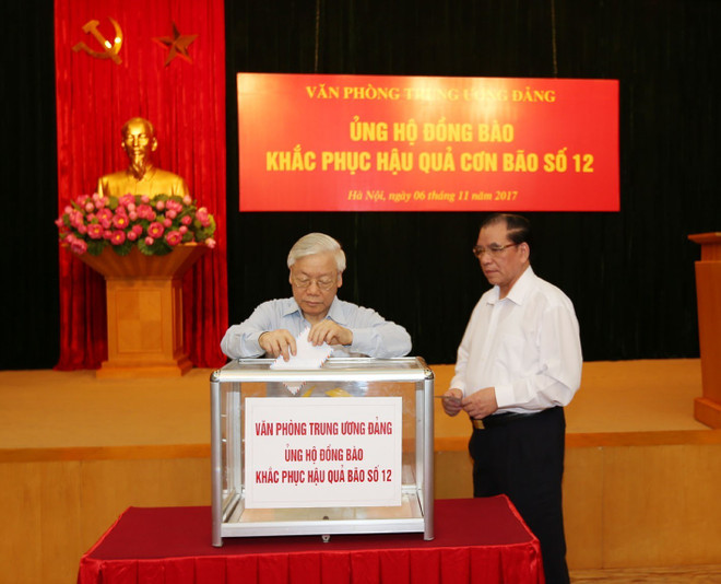 各中央机关开展为第12号台风灾民捐款活动 ảnh 3 各中央机关开展为第12号台风灾民捐款活动 ảnh 3
