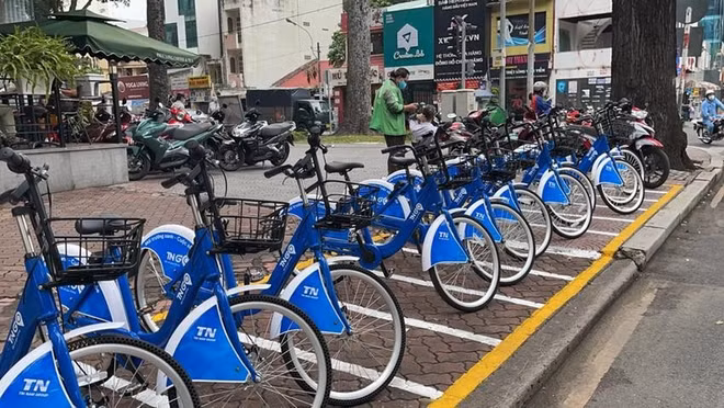 河内市公共自行车将于9月2日起投入使用 车费每30分钟为5千至1万越盾 ảnh 1