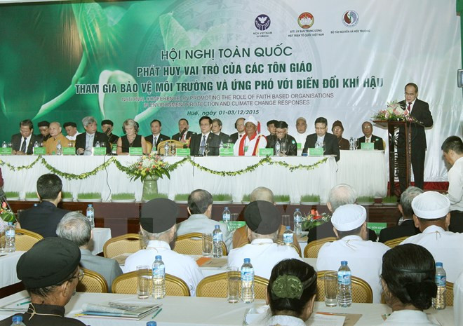 越南祖国阵线中央委员会主席阮善仁：环保工作必须依靠群众 ảnh 1