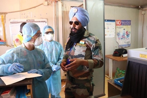 越南维和部队主动防控疫情 ảnh 1 越南维和部队主动防控疫情 ảnh 1