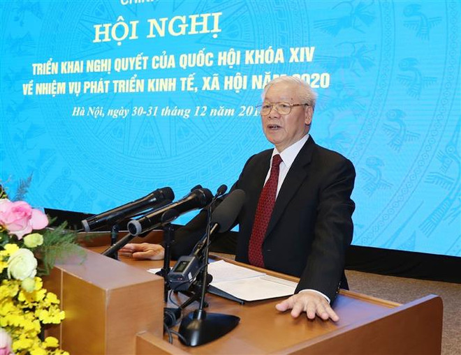 越共中央总书记、国家主席阮富仲出席政府与各地方视频会议并发表重要讲话 ảnh 1 越共中央总书记、国家主席阮富仲出席政府与各地方视频会议并发表重要讲话 ảnh 1