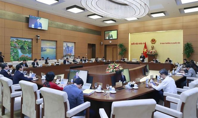 越南国会常委会4月份立法工作专题会议开幕 ảnh 2 越南国会常委会4月份立法工作专题会议开幕 ảnh 2