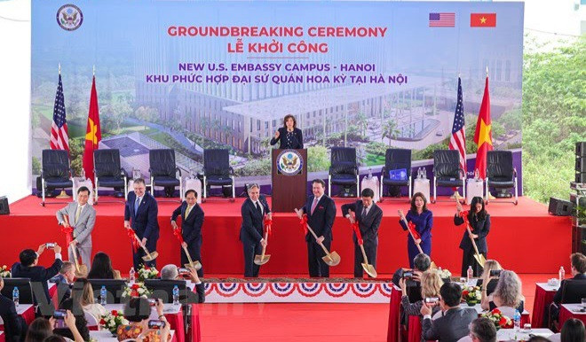 美国驻越南大使馆新馆动工兴建 ảnh 1 美国驻越南大使馆新馆动工兴建 ảnh 1