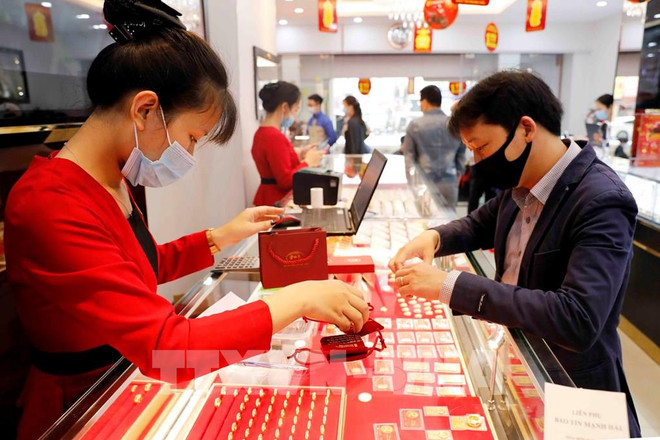 4月11日上午越南国内黄金价格继续下跌 ảnh 1 4月11日上午越南国内黄金价格继续下跌 ảnh 1