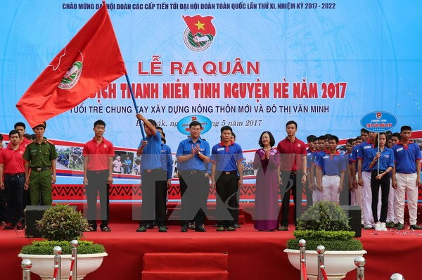 2017年夏季青年志愿者运动出征仪式在得乐省举行 ảnh 1 2017年夏季青年志愿者运动出征仪式在得乐省举行 ảnh 1