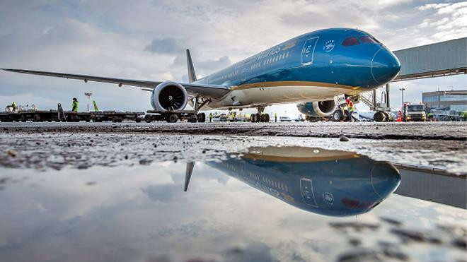 受台风米娜影响越航调整飞往中国的部分航班计划 ảnh 1