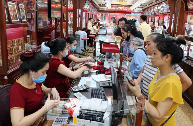 5月22日上午越南国内黄金卖出价上涨18万越盾 ảnh 1 5月22日上午越南国内黄金卖出价上涨18万越盾 ảnh 1