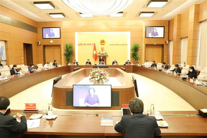 国会主席阮氏金银:尽快完善第十五届国会代表和各级人民议会代表选举提案 ảnh 2 国会主席阮氏金银:尽快完善第十五届国会代表和各级人民议会代表选举提案 ảnh 2