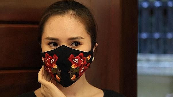 国际媒体称赞越南手绣口罩 ảnh 1 国际媒体称赞越南手绣口罩 ảnh 1
