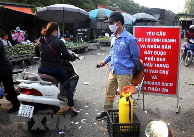 河内将在部分人群聚集的批发市场开展新冠肺炎病毒快速检测 ảnh 1 河内将在部分人群聚集的批发市场开展新冠肺炎病毒快速检测 ảnh 1