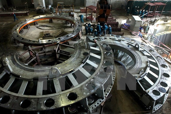 莱州水电站一号机组正式并网发电 ảnh 1