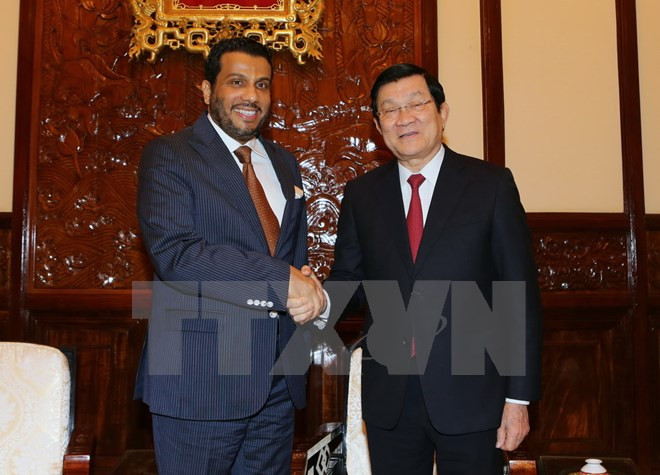 越南国家主席张晋创接见卡塔尔驻越大使 ảnh 1 越南国家主席张晋创接见卡塔尔驻越大使 ảnh 1