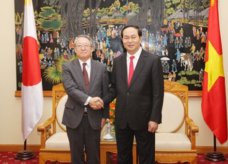 越南公安部部长陈大光会见日本国家警察代表团 ảnh 1