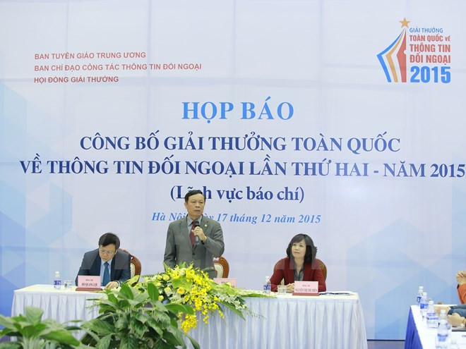 第二届越南全国对外新闻奖新闻公报 ảnh 1 第二届越南全国对外新闻奖新闻公报 ảnh 1