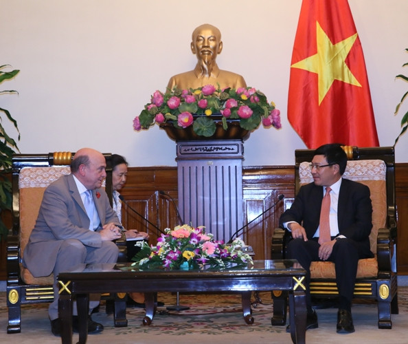 越南政府副总理兼外长会见英国国防部副司令 ảnh 1 越南政府副总理兼外长会见英国国防部副司令 ảnh 1