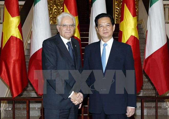 意大利总统塞尔焦·马塔雷拉圆满结束对越国事访问 ảnh 1 意大利总统塞尔焦·马塔雷拉圆满结束对越国事访问 ảnh 1