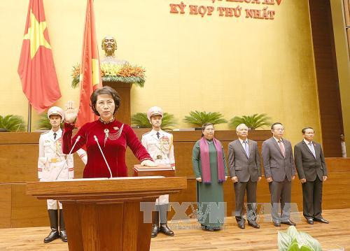 第十四届国会一次会议:阮氏金银当选第十四届国会主席 ảnh 1 第十四届国会一次会议:阮氏金银当选第十四届国会主席 ảnh 1