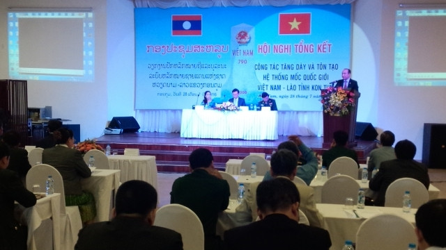 越南昆嵩省与老挝两省完成边境界碑增密加固工作 ảnh 1 越南昆嵩省与老挝两省完成边境界碑增密加固工作 ảnh 1