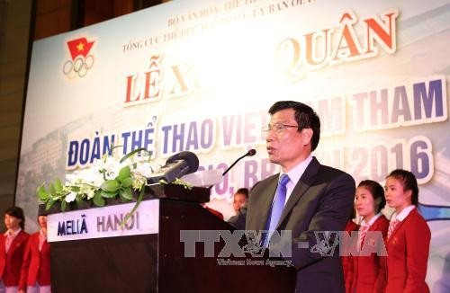 越南体育代表团2016年里约热内卢奥运会出征仪式在河内举行 ảnh 2