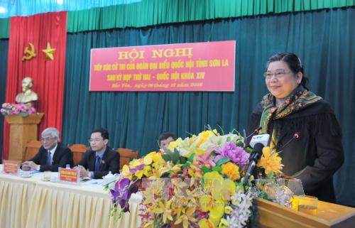 越南国会领导继续与各地选民接触 ảnh 1 越南国会领导继续与各地选民接触 ảnh 1