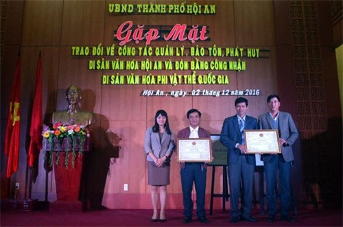 会安市再有两个国家级非物质文化遗产 ảnh 1 会安市再有两个国家级非物质文化遗产 ảnh 1