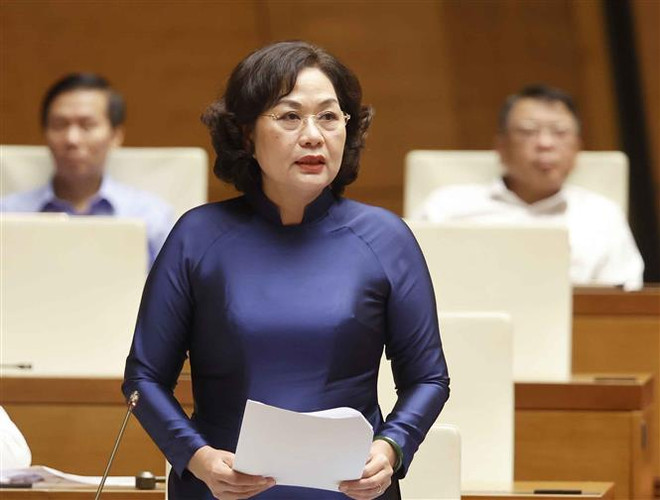 第十五届国会第六次会议:国家银行行长阮氏红回答国会代表的询问 ảnh 1 第十五届国会第六次会议:国家银行行长阮氏红回答国会代表的询问 ảnh 1